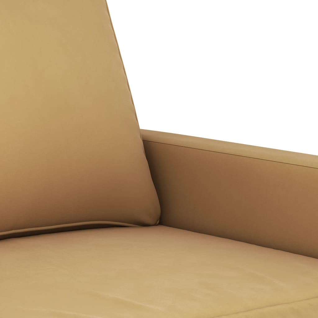60 cm brown velvet armchair