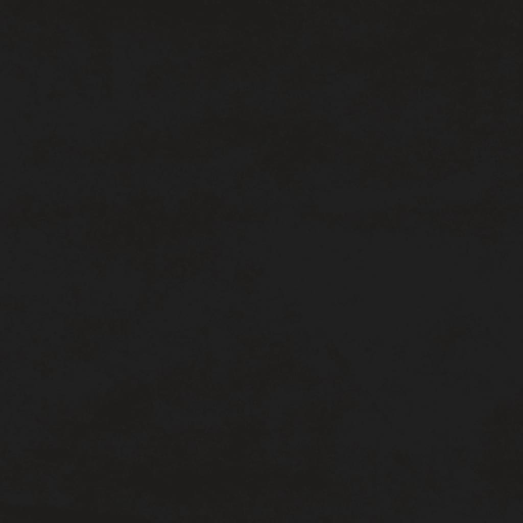 Sofá de 2 lugares veludo 120 cm preto