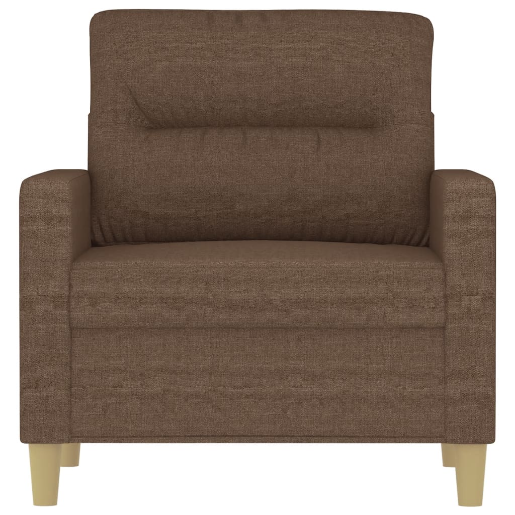 Poltrona 60 cm tecido castanho