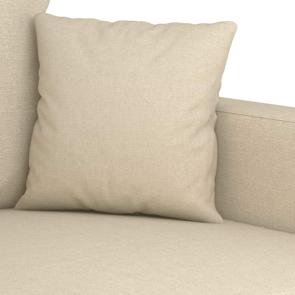 60 cm armchair in cream-colored fabric