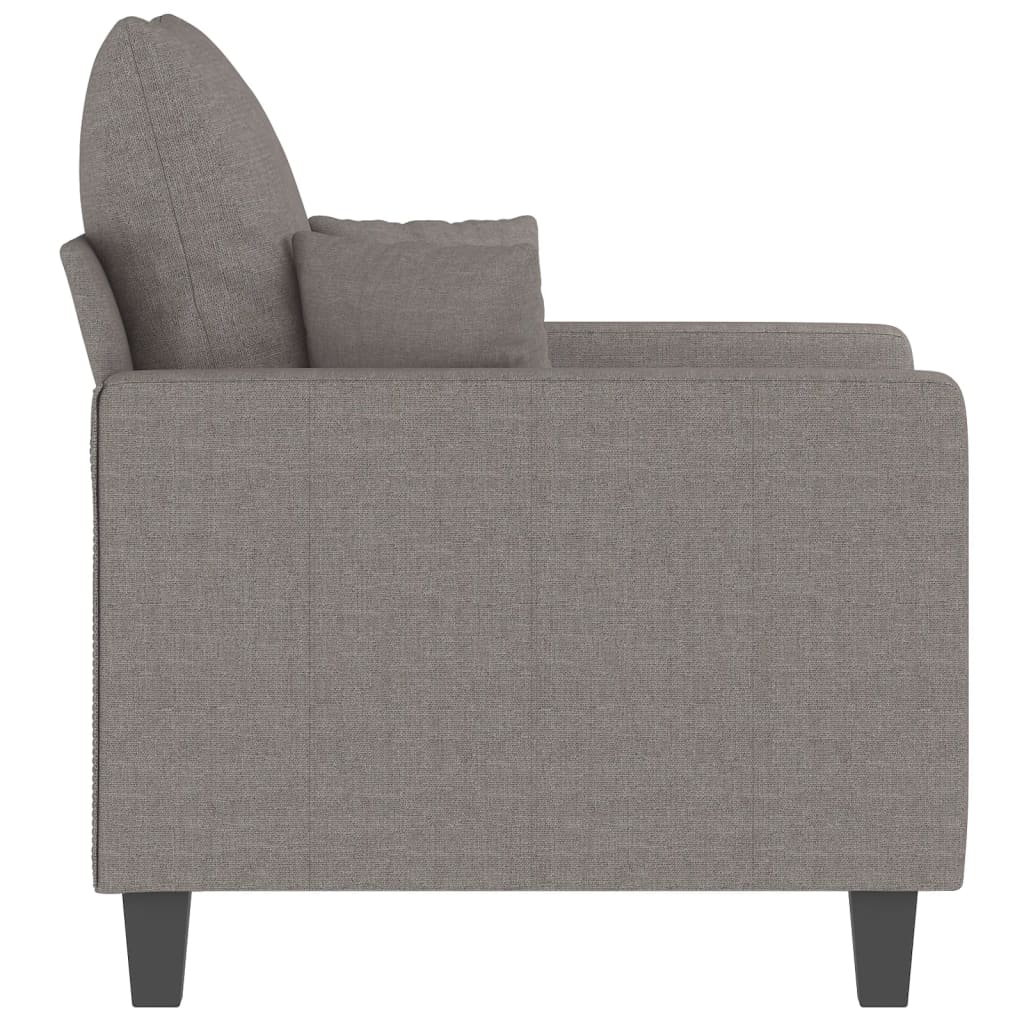 60 cm grey-brown fabric armchair