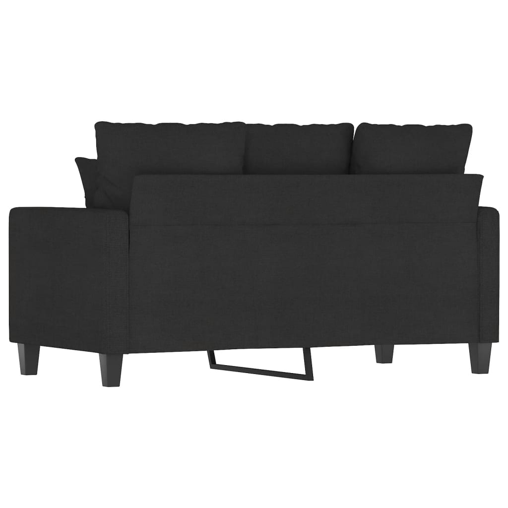 2-seater sofa in fabric, 120 cm, black