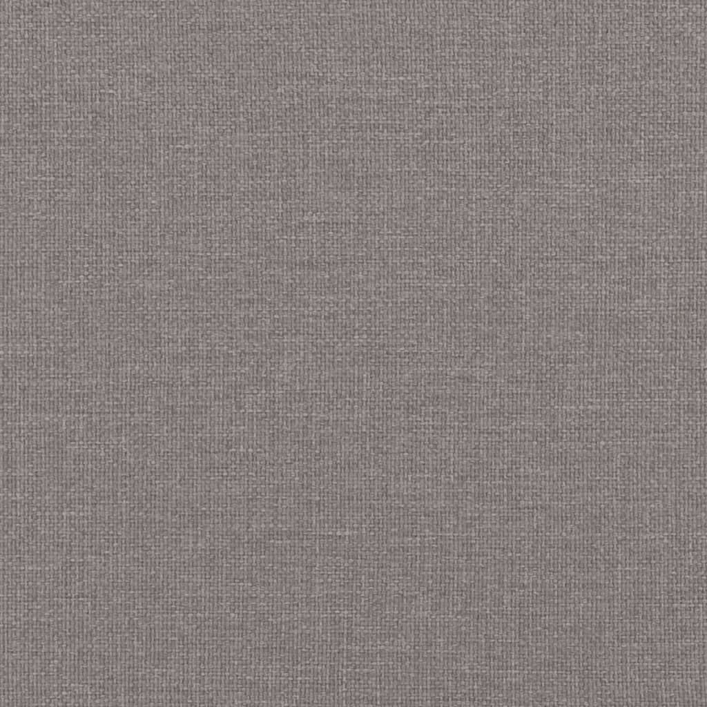 2-seater sofa in 140 cm grey-brown fabric