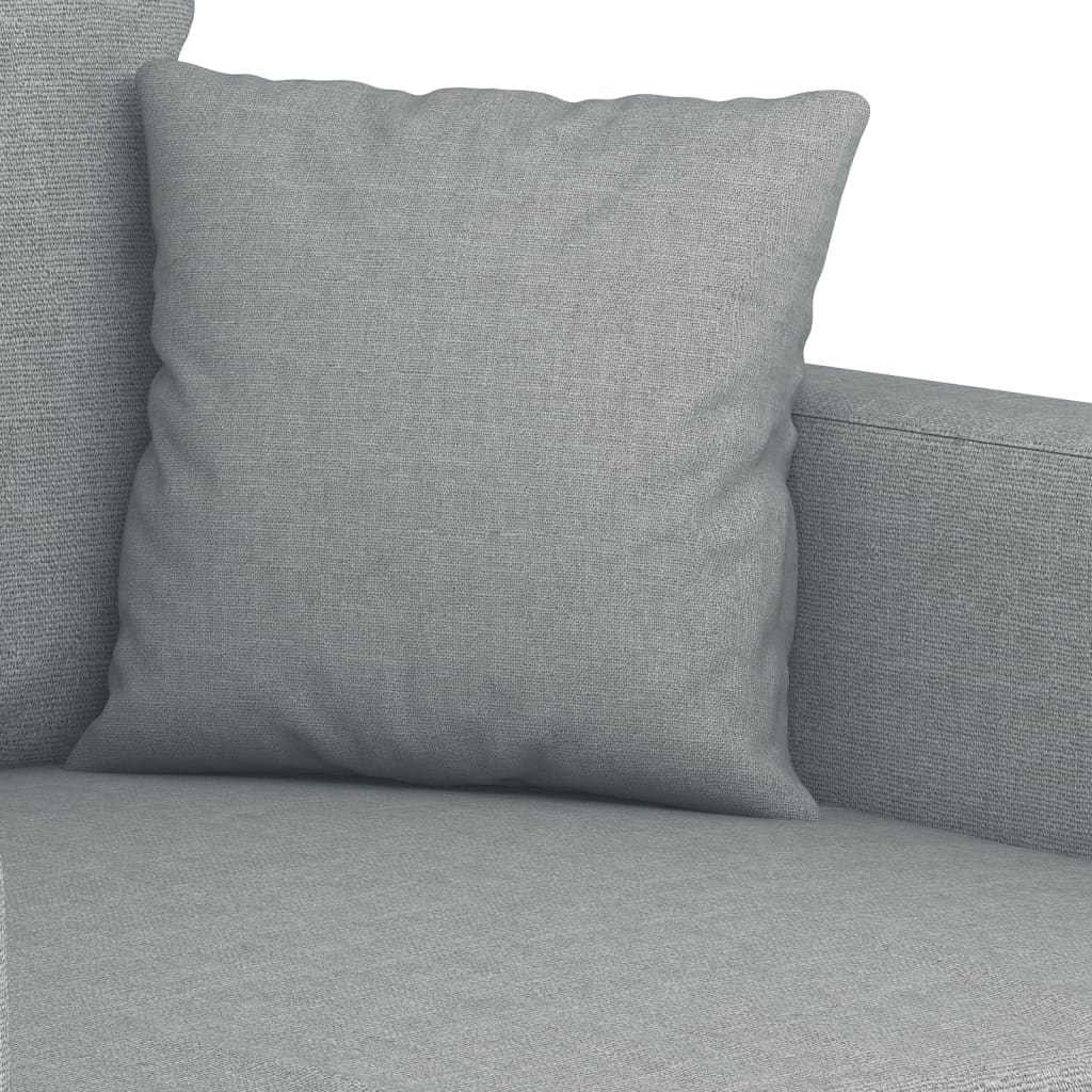3-seater sofa 180 cm light grey fabric