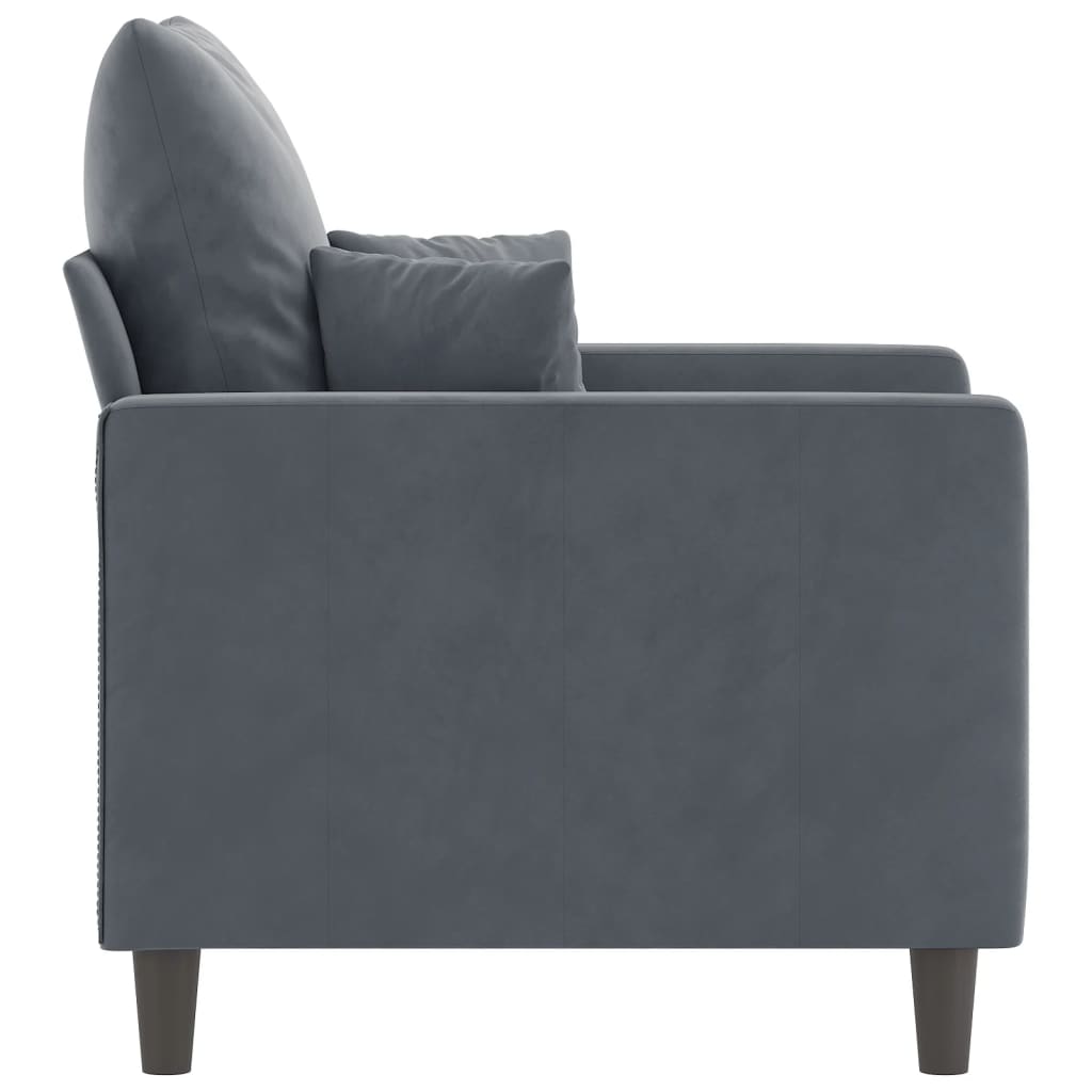 Poltrona 60 cm veludo verde-escuro