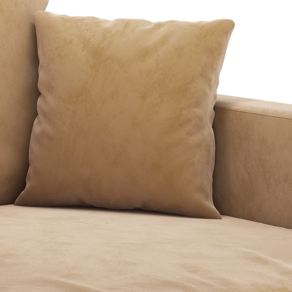 60 cm brown velvet armchair
