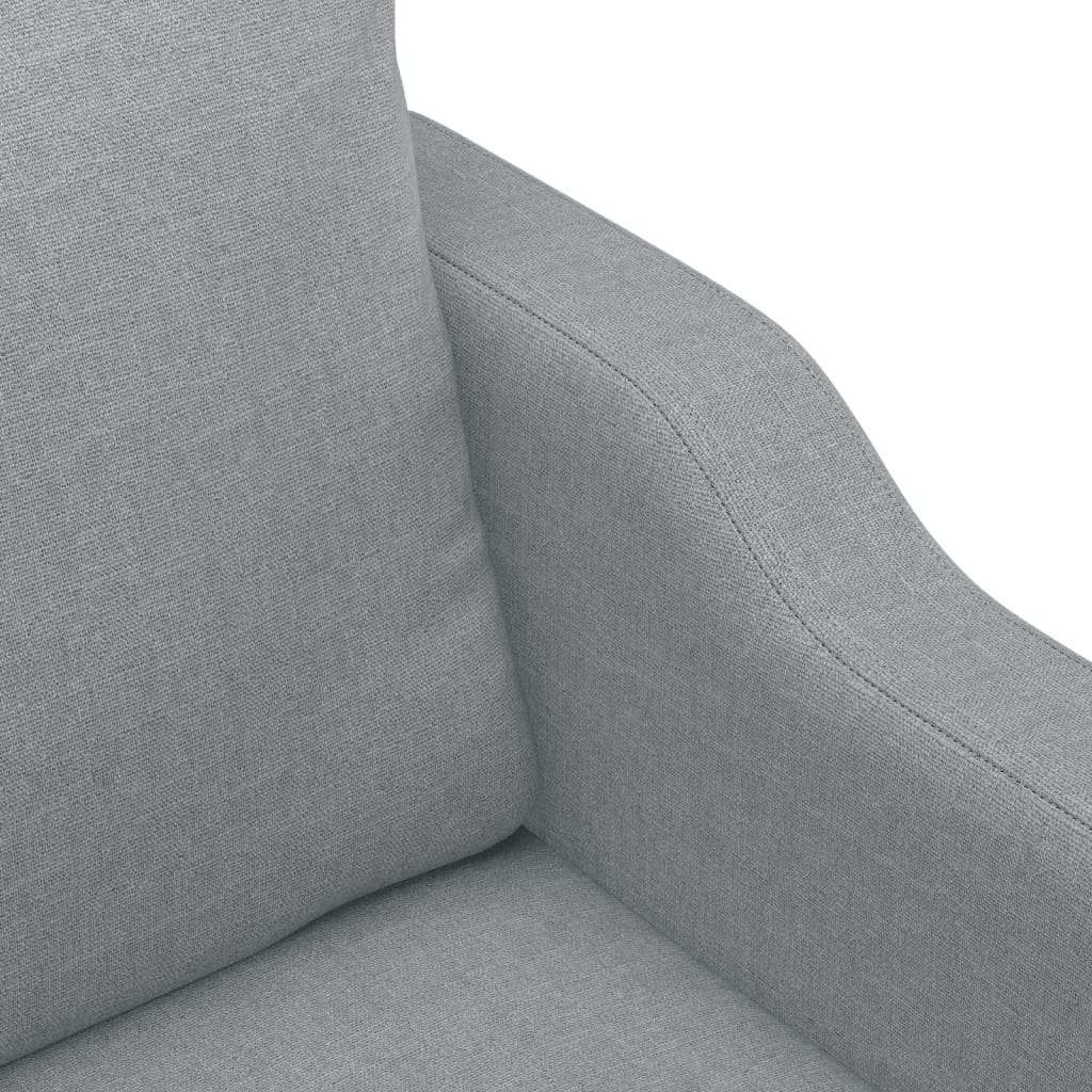 60 cm light grey fabric armchair