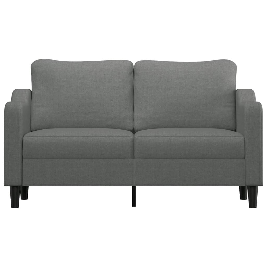 2-seater sofa in fabric 140 cm dark grey
