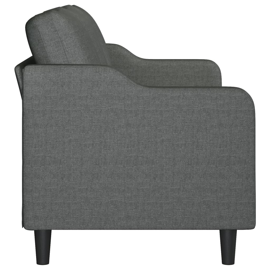 3-seater sofa 180 cm dark grey fabric