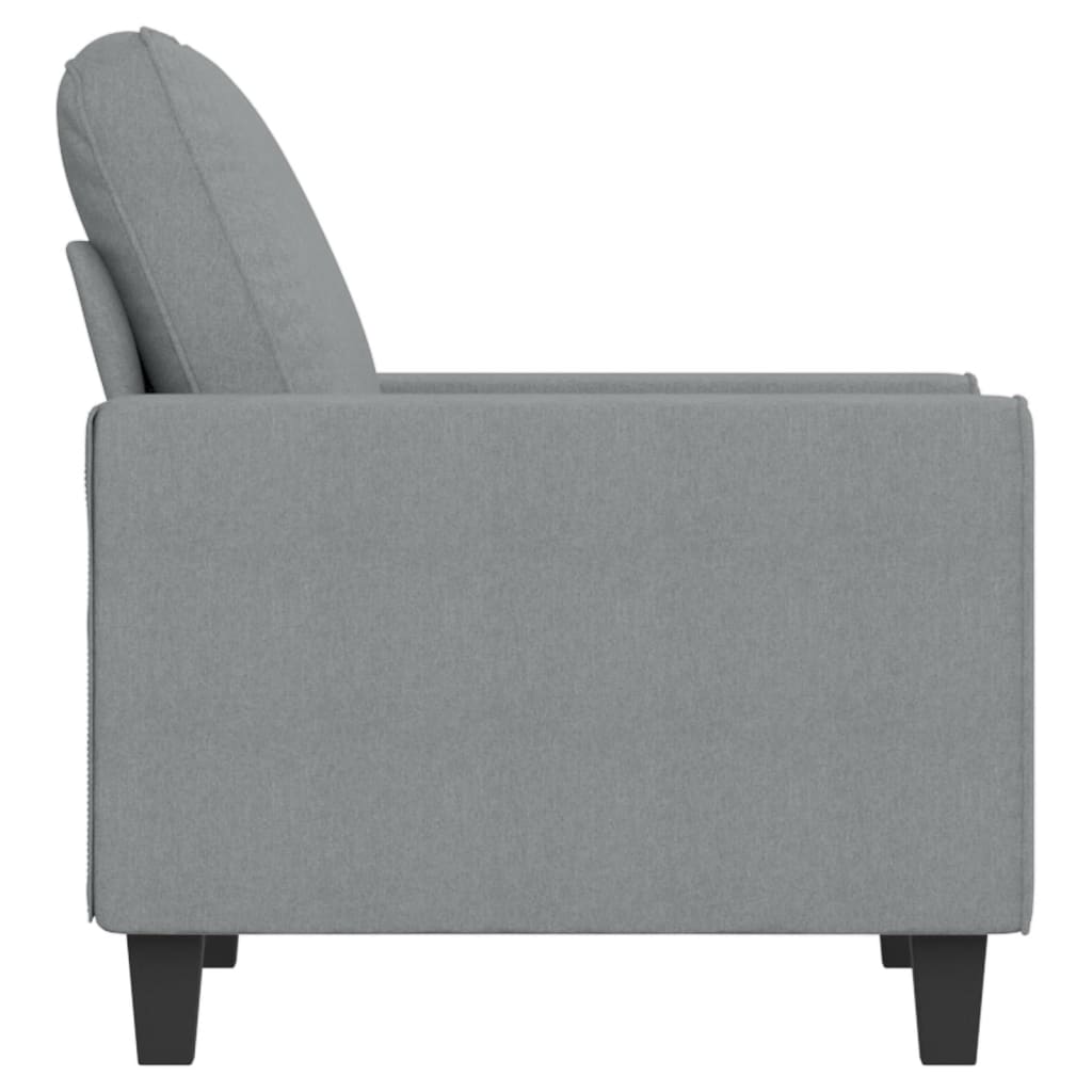 60 cm light grey fabric armchair