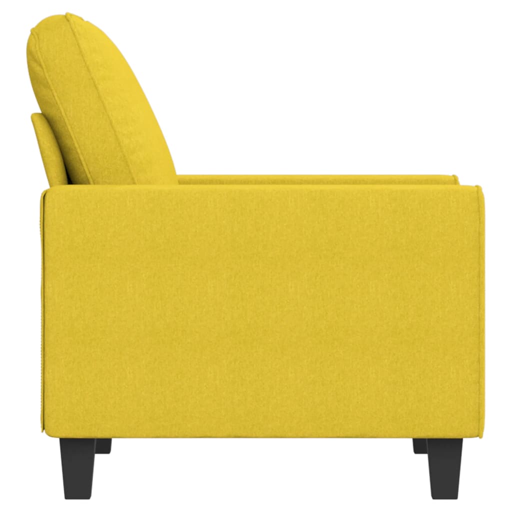 Poltrona 60 cm tecido amarelo-claro