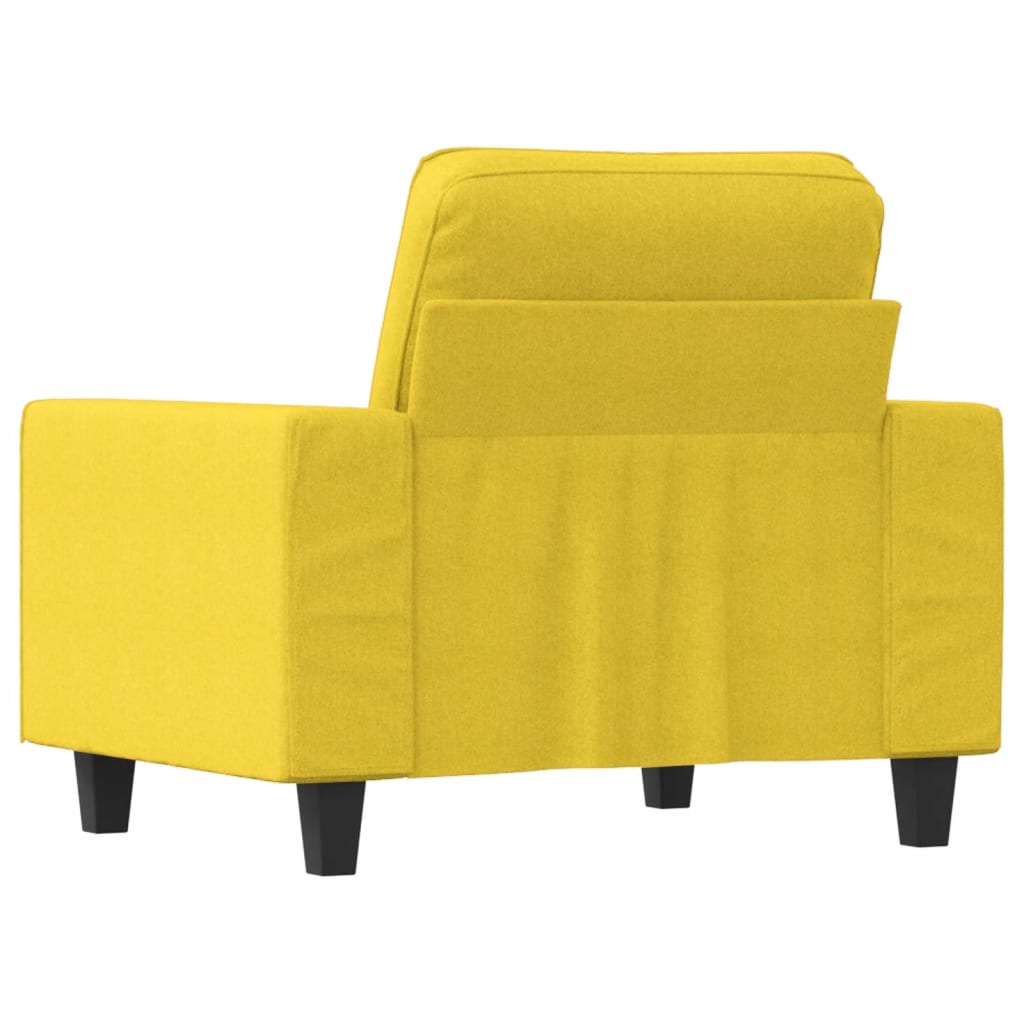 Poltrona 60 cm tecido amarelo-claro