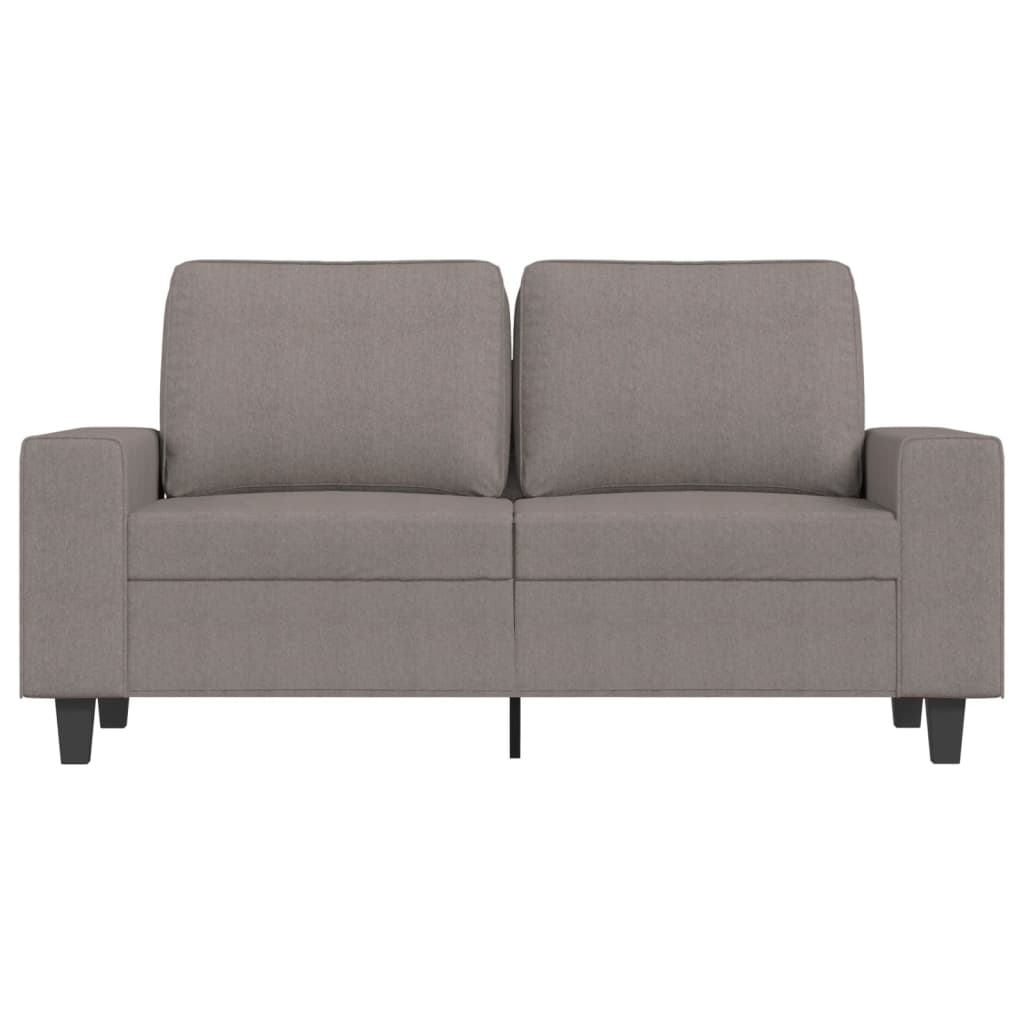 2-seater sofa in 120 cm grey-brown fabric