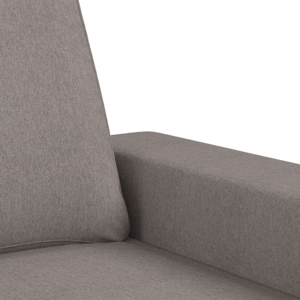 2-seater sofa in 120 cm grey-brown fabric