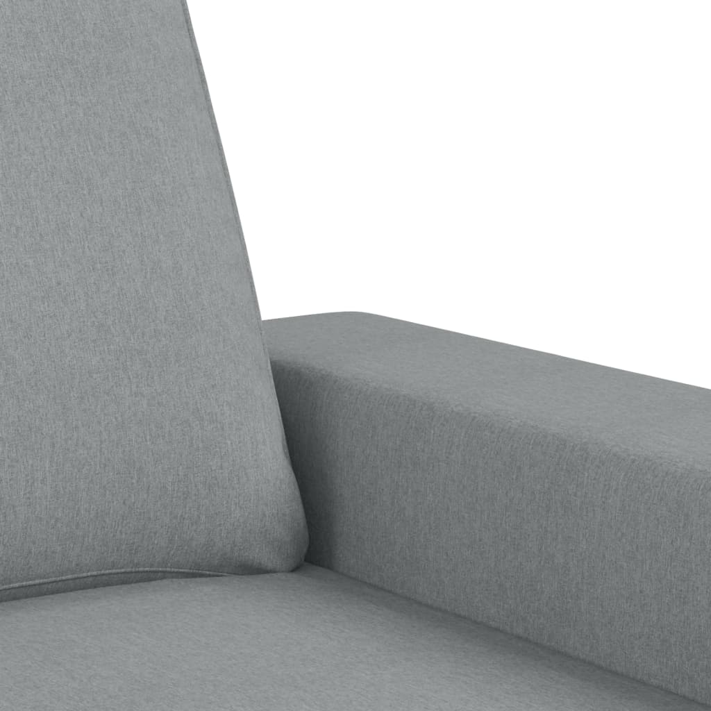 Sofá de 3 lugares 180 cm tecido cinza-claro