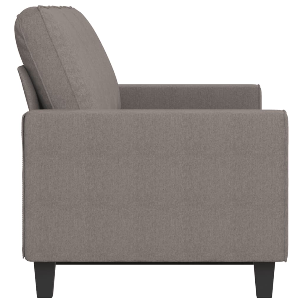 3-seater sofa in 180 cm grey-brown fabric