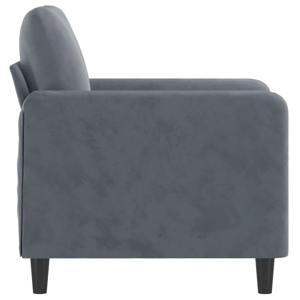Poltrona 60 cm veludo verde-escuro