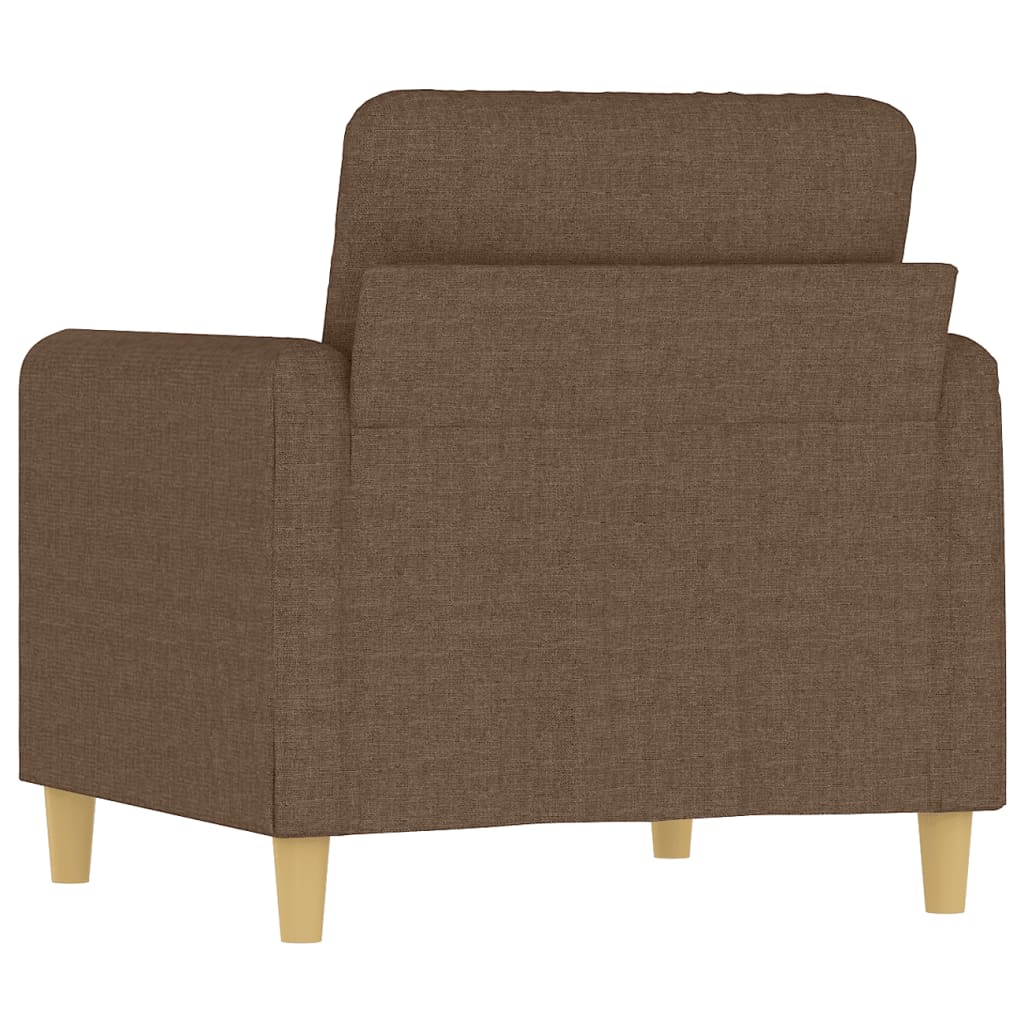 Poltrona 60 cm tecido castanho