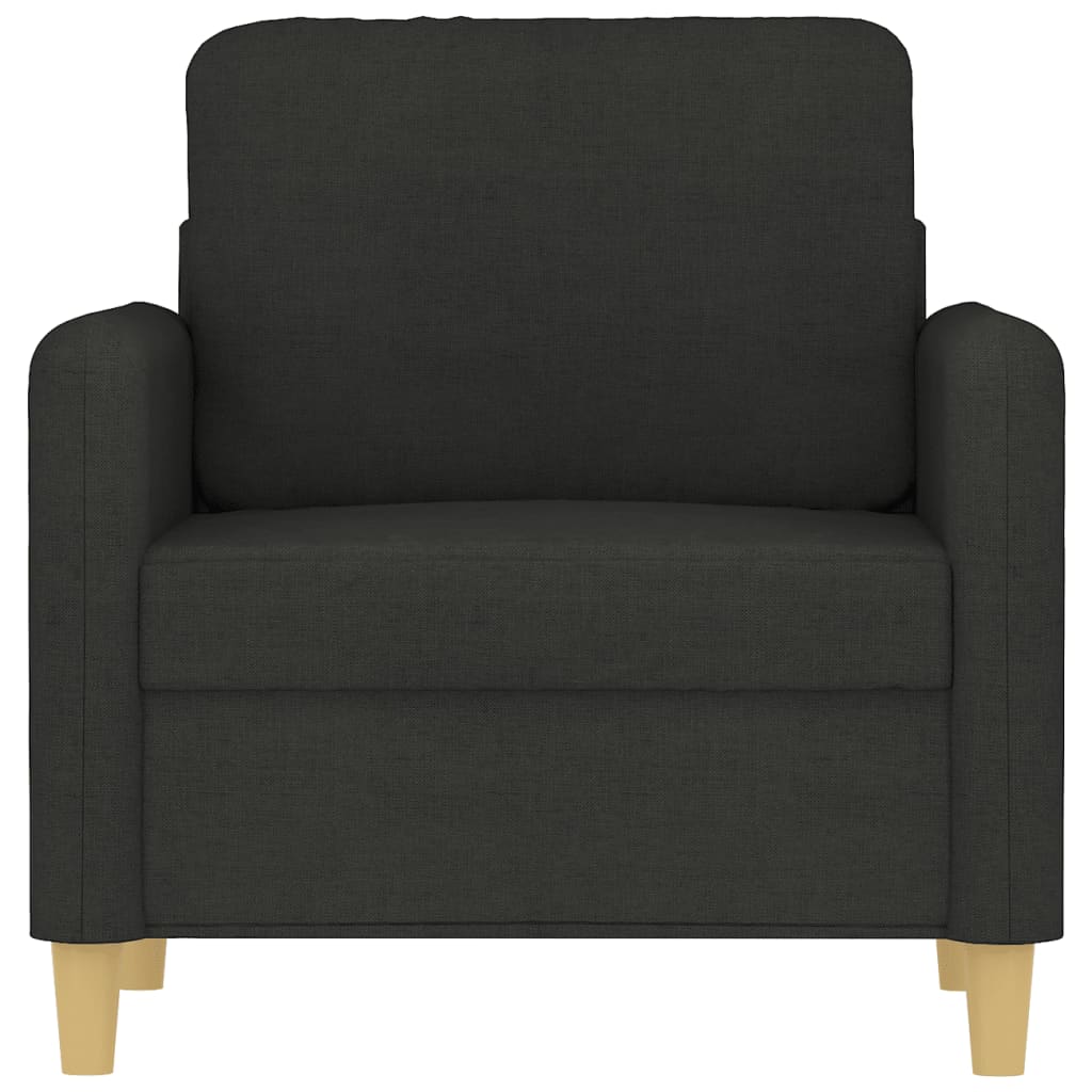 60 cm black fabric armchair