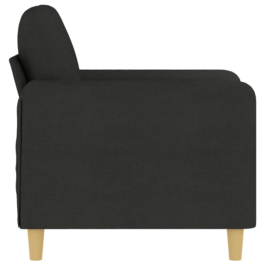 60 cm black fabric armchair