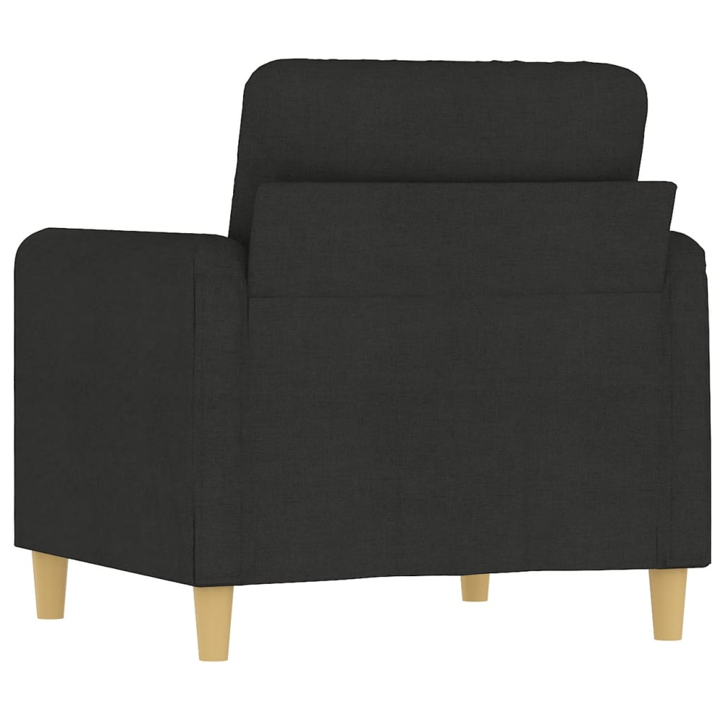 60 cm black fabric armchair