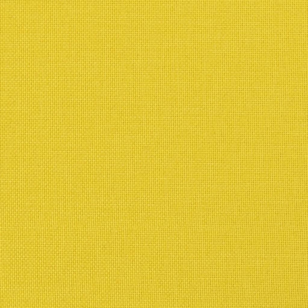 60 cm armchair in light yellow fabric