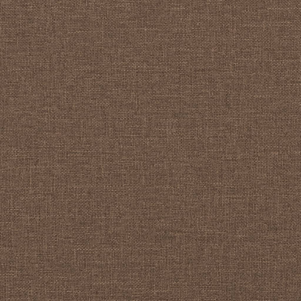 2-seater sofa in brown fabric 120 cm