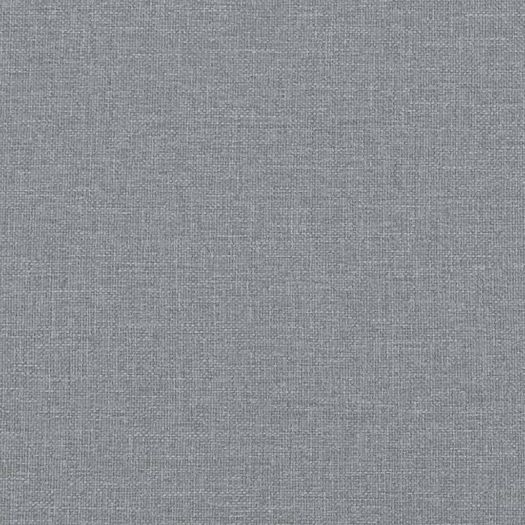 2-seater sofa in fabric 140 cm light grey