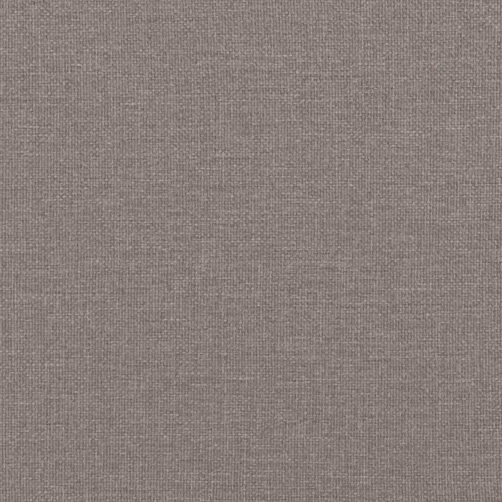 2-seater sofa in 140 cm grey-brown fabric