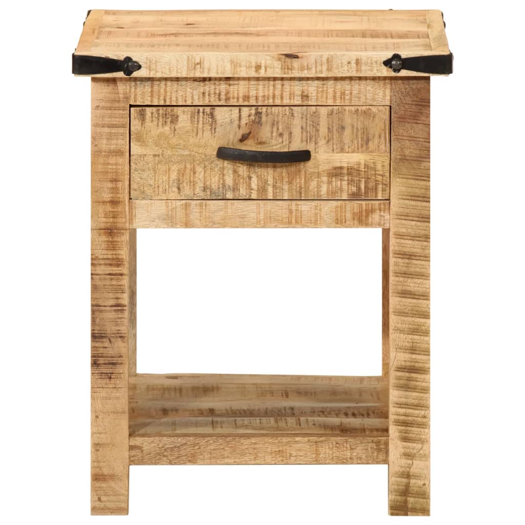 Bedside table 40x40x50 cm solid mango wood