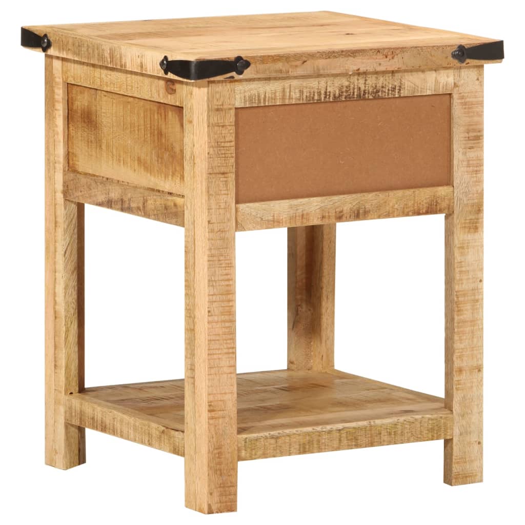 Bedside table 40x40x50 cm solid mango wood