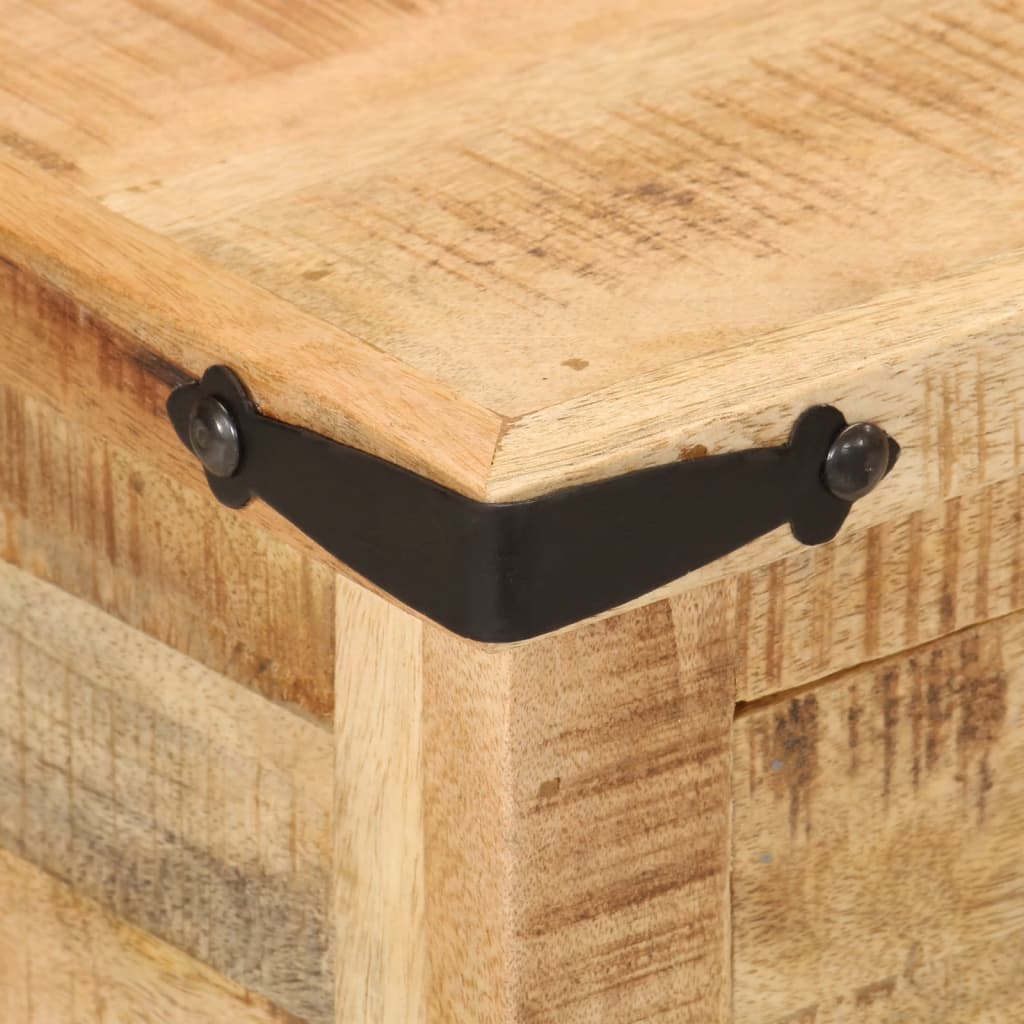 Bedside table 40x40x50 cm solid mango wood