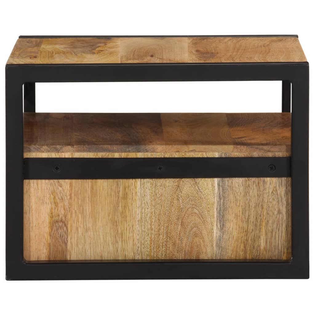 Wall mounted bedside table 35x35x25 cm acacia wood