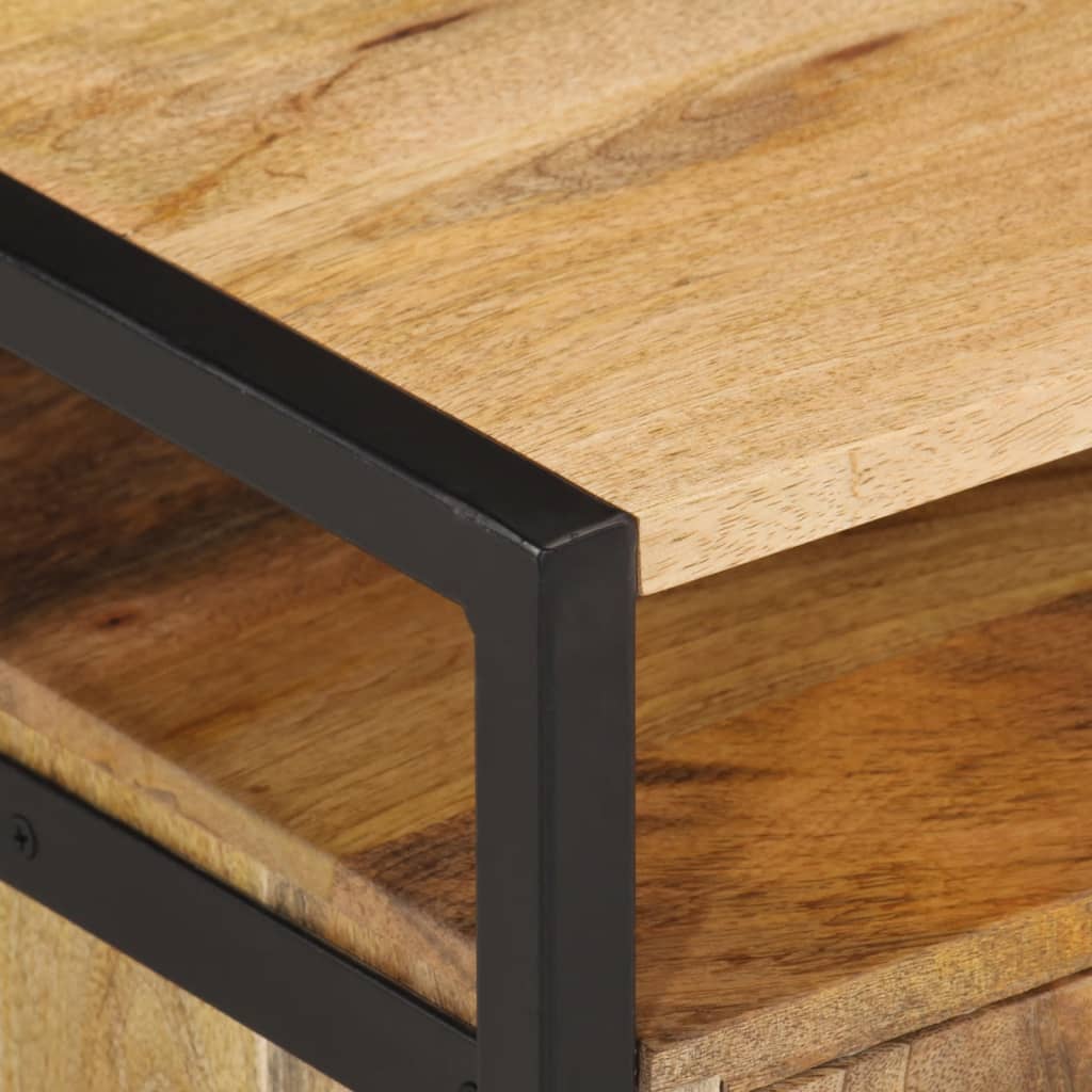 Wall mounted bedside table 35x35x25 cm acacia wood