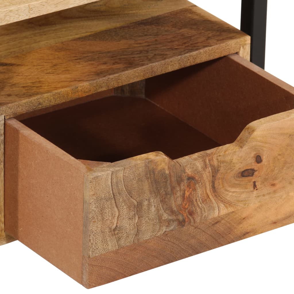 Wall mounted bedside table 35x35x25 cm acacia wood