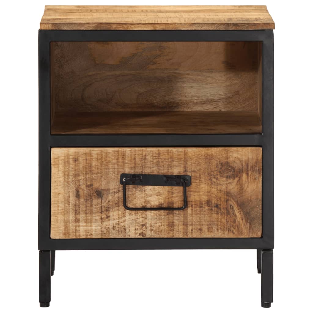 Bedside table 40x35x50 cm solid mango wood