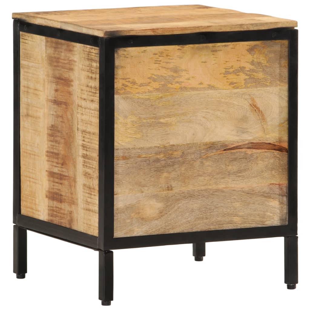 Bedside table 40x35x50 cm solid mango wood