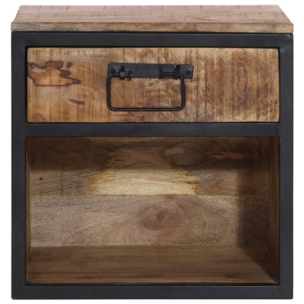 Bedside table 40x35x40 cm solid mango wood
