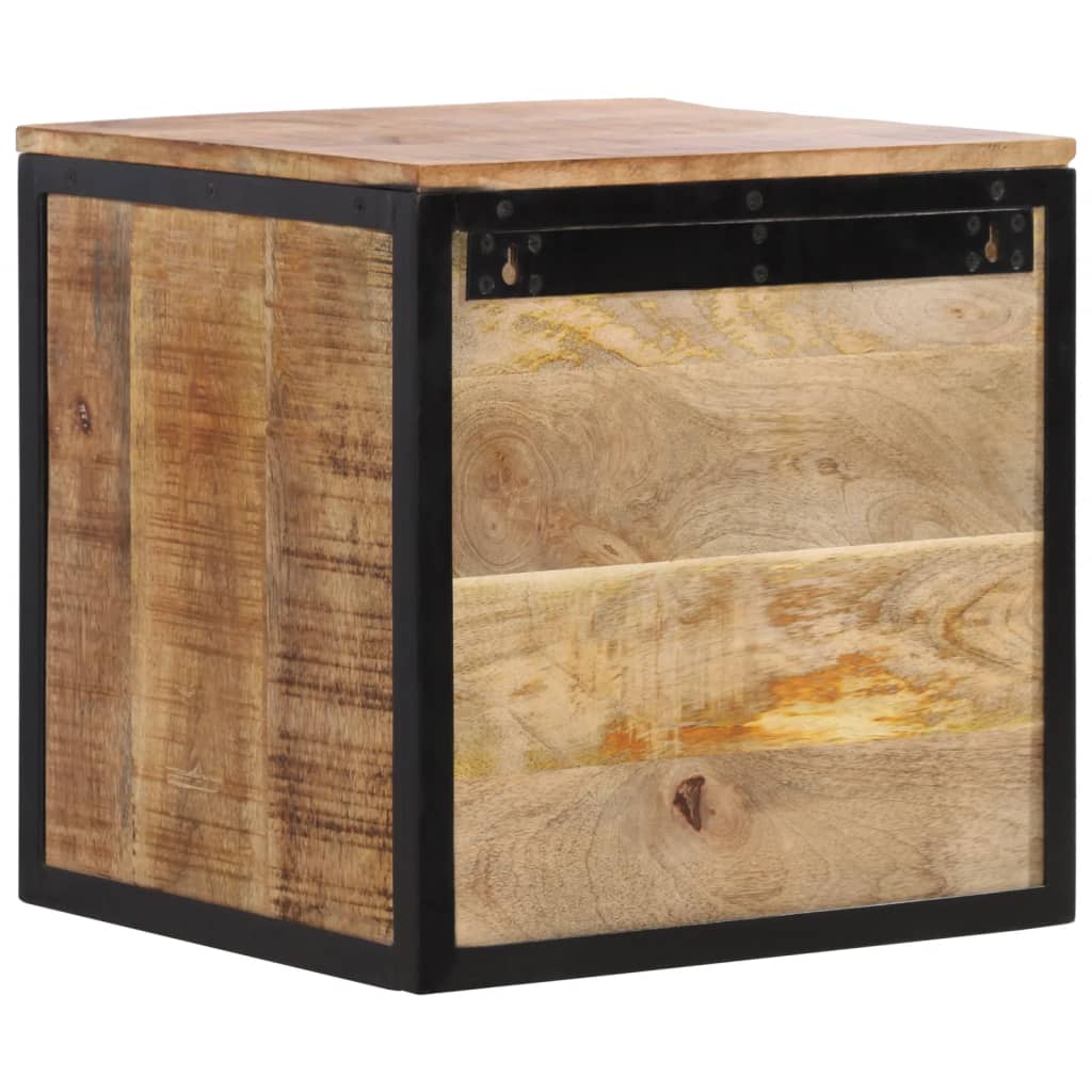 Bedside table 40x35x40 cm solid mango wood