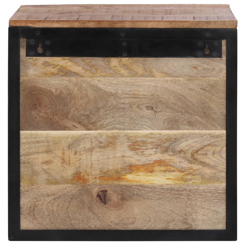 Bedside table 40x35x40 cm solid mango wood