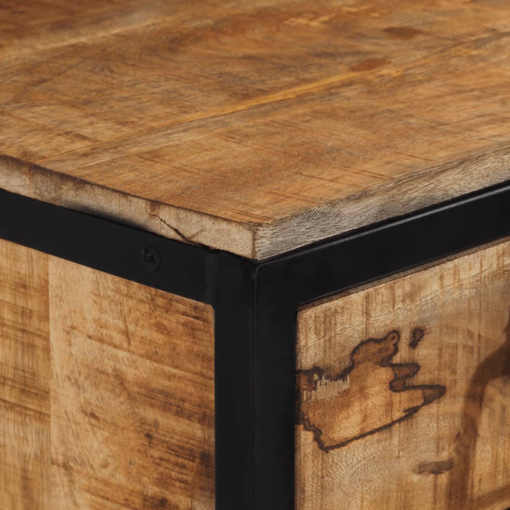 Bedside table 40x35x40 cm solid mango wood