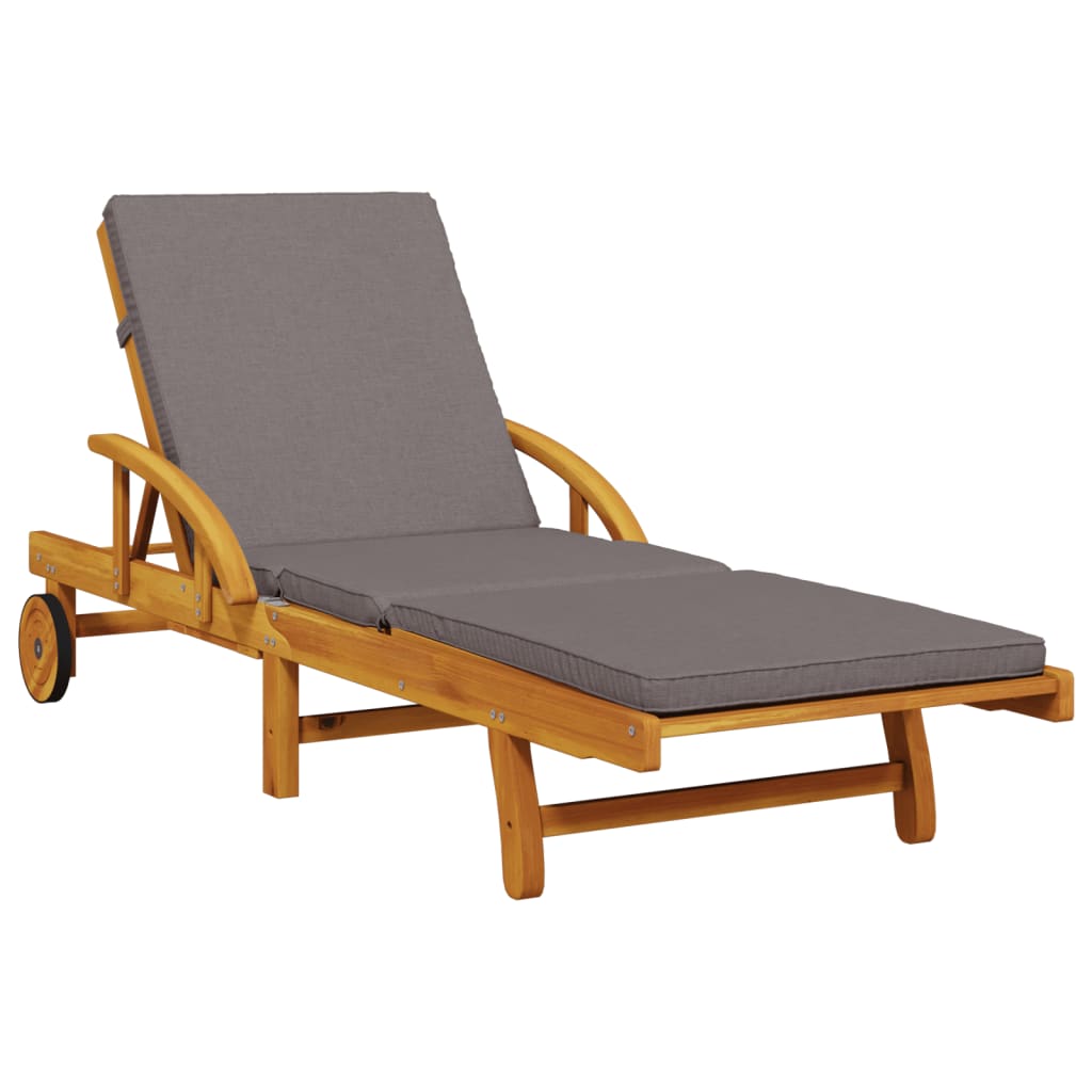 Sun loungers with cushions 2 pcs 200x68x83 cm solid acacia