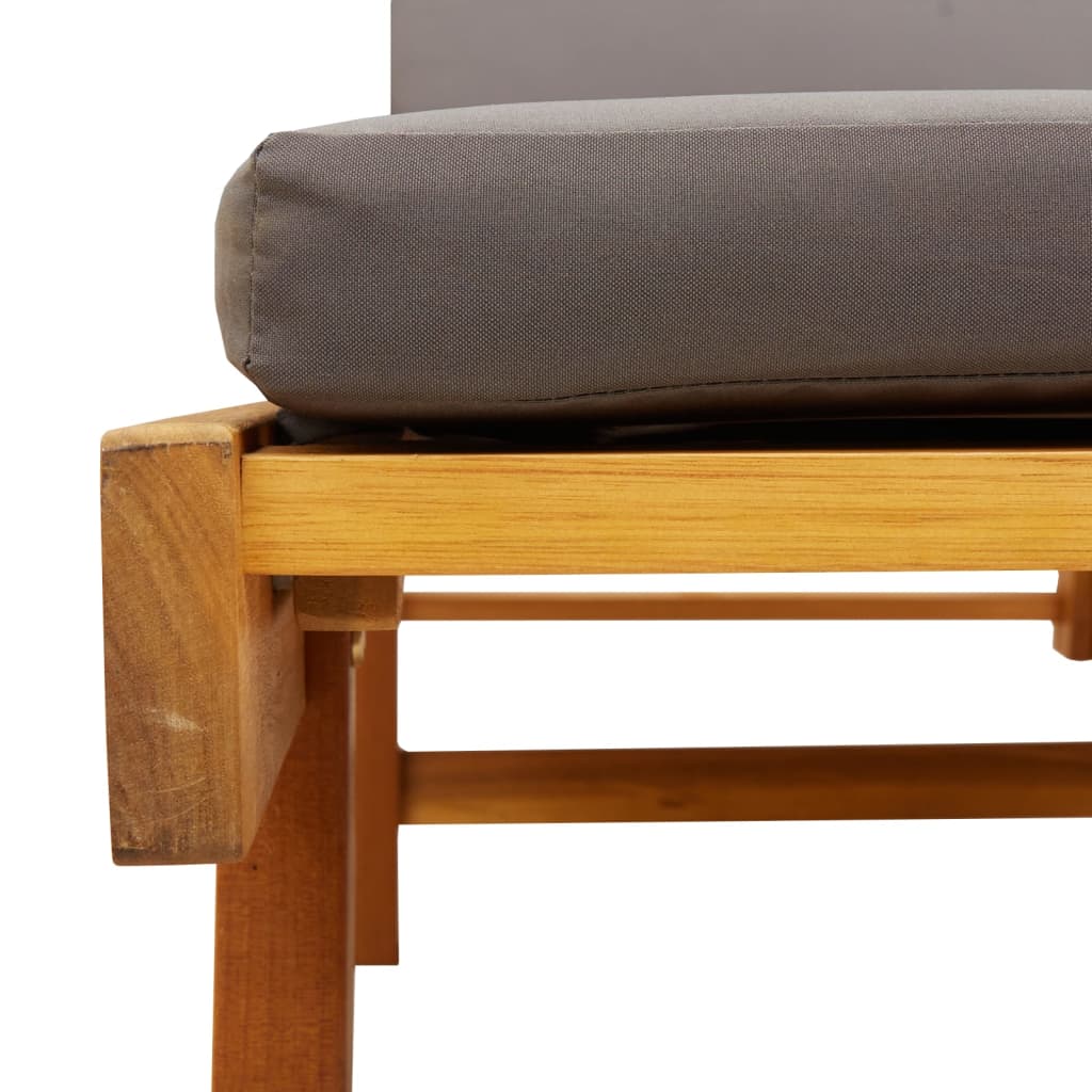 Sun loungers with cushions 2 pcs 200x68x83 cm solid acacia