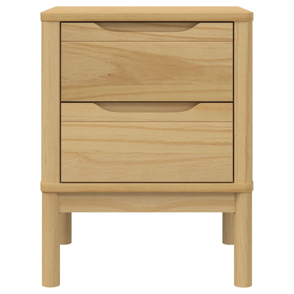 Bedside table 45x39x57 cm solid pine honey brown
