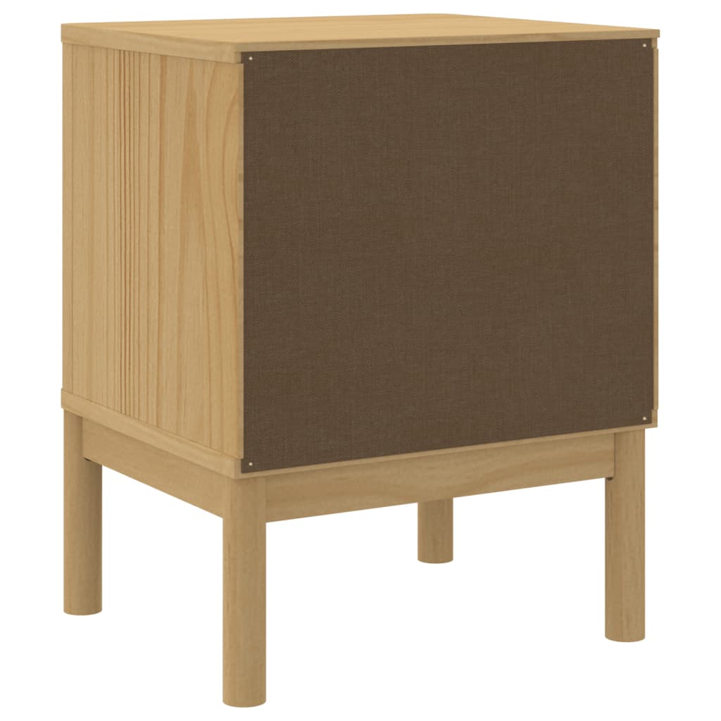 Bedside table 45x39x57 cm solid pine honey brown