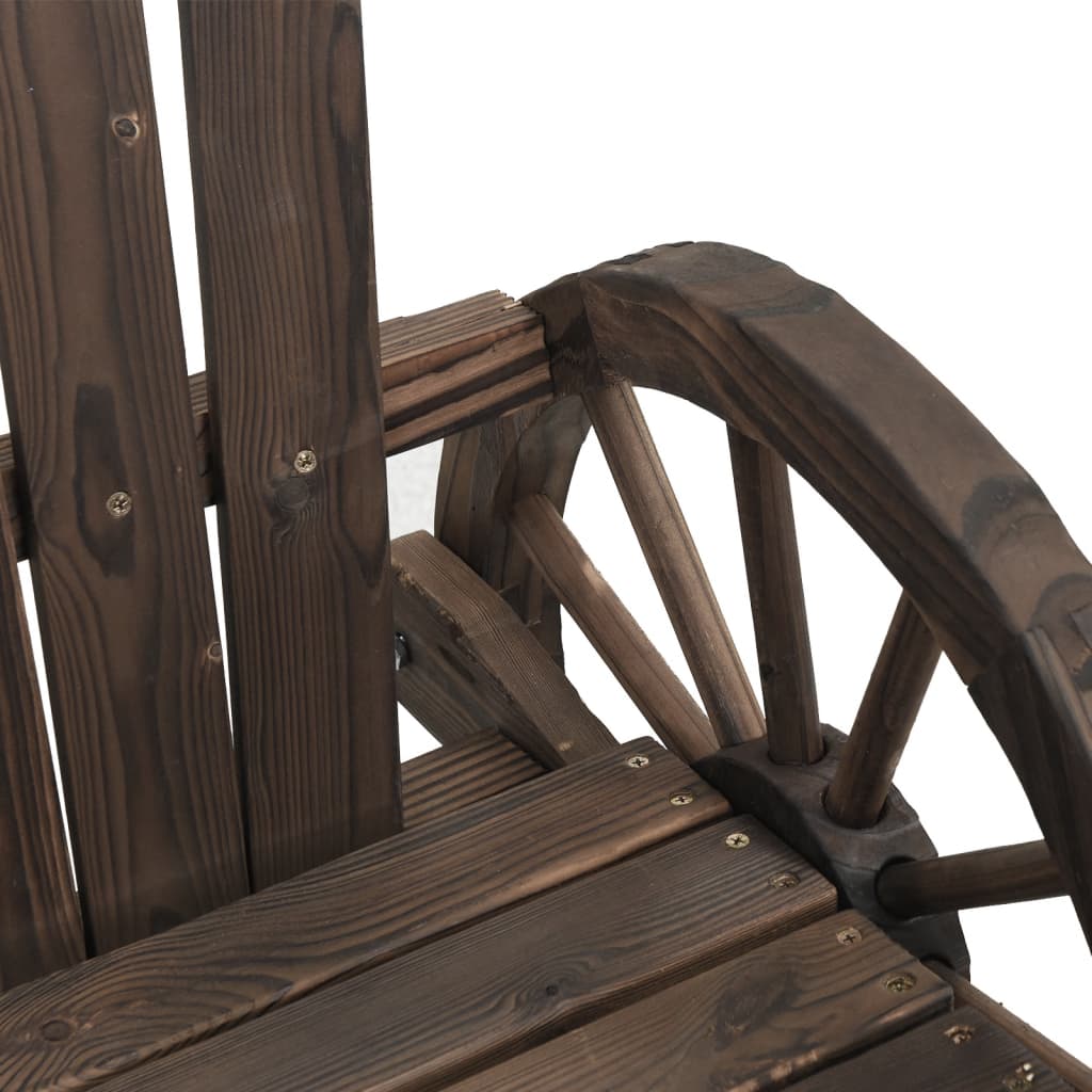 Adirondack garden chair in solid fir wood