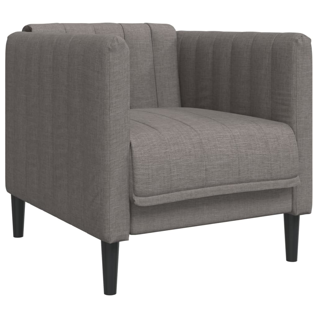 3 pcs sofa set grey-brown fabric