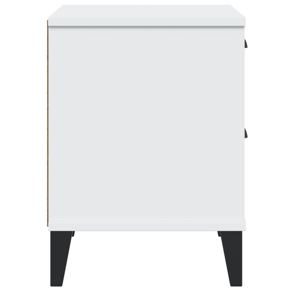 VIKEN bedside table made of white wood