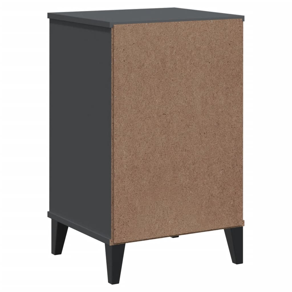 VIKEN bedside table in anthracite grey wood derivatives