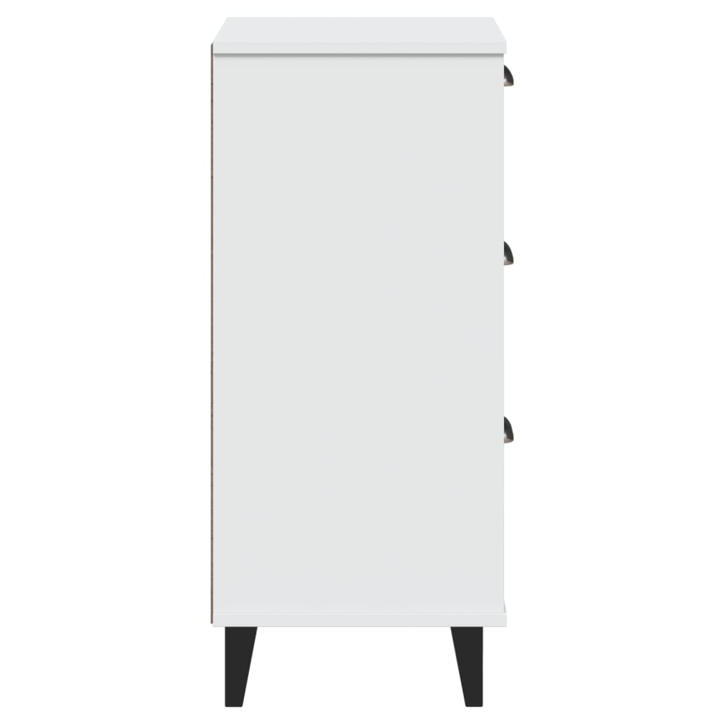 VIKEN bedside table made of white wood